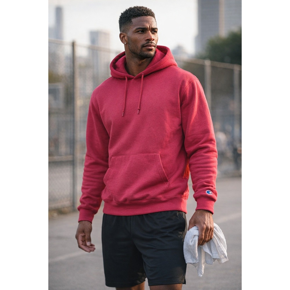 Champion Sweatshirt‎ Pullover Front Pouch Pocket Hoodie Medium